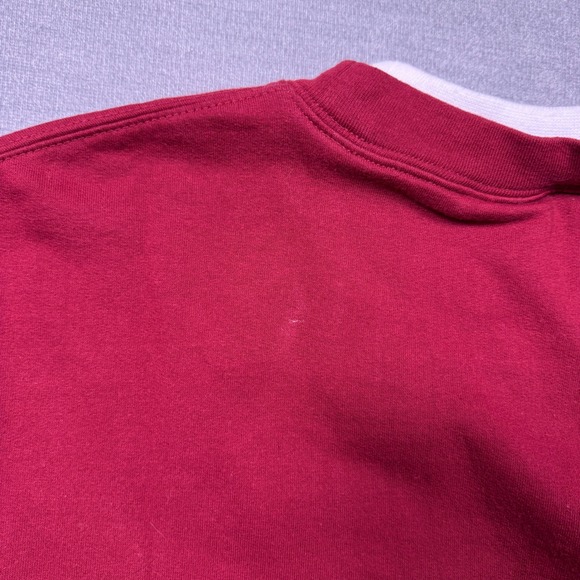 Trilogy‎ by Morning Sun Womens Sweatshirt Medium Maroon Gold Floral Embroidered - Picture 7 of 8